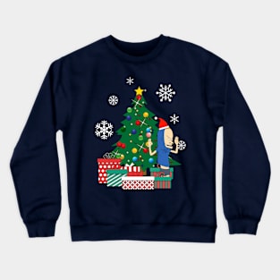 Cornholio Around The Christmas Tree Crewneck Sweatshirt